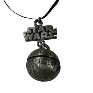 Star Wars Lucas Films 2005 Death Star Pewter Ornament Excellent Condition